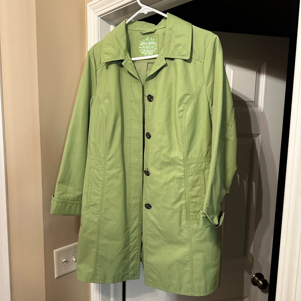 Light Green Trench Coat